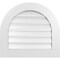 Ekena Millwork Round Top Surface Mount PVC Gable Vent: Functional, w/ 3-1/2"W x 1"P Standard Frame, 26"W x 24"H GVPRT26X2401SF - alternate 1